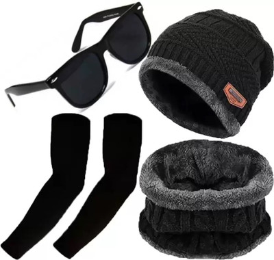 CLASSYMESSI Beanie Cap(Pack of 3)