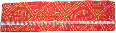 Saji Dhaji Multifunctional Bandhani Print Mens Topi for Pooja & Weddings Etc Cap Freesize Printed Skull Cap Cap
