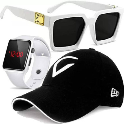Real Life Solid Sports/Regular Cap Cap(Pack of 3)