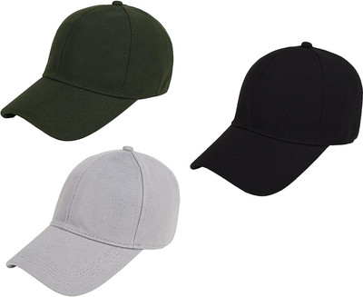 INFISPACE Solid Sports/Regular Cap Cap(Pack of 3)