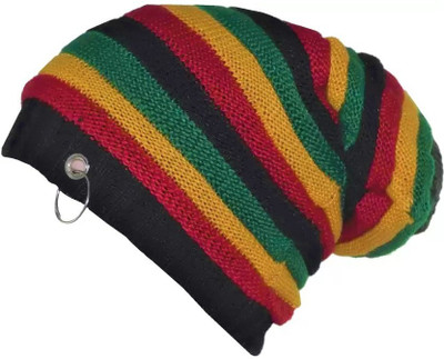 TQLOQZ Striped Beanie Cap