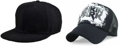 Zienz Solid, Printed Sports/Regular Cap Cap(Pack of 2)