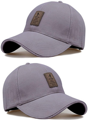 CLASSYMESSI Self Design, Solid Sports/Regular Cap Cap(Pack of 2)