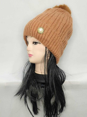 Anant International Self Design Beanie Cap