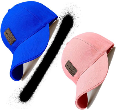 CLASSYMESSI Solid, Self Design Sports/Regular Cap Cap(Pack of 2)