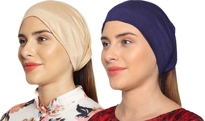 MONATI Solid Skull Cap Cap(Pack of 2)