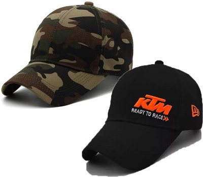 ILLARION Solid, Self Design, Embroidered Sports/Regular Cap Cap(Pack of 2)