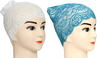 DCENT KRAFT Self Design Skull Cap Cap(Pack of 2)