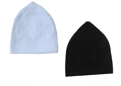 FQZILON Embellished Prayer Cap Cap(Pack of 2)