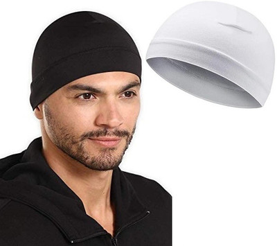 Alipzone Solid Skull Cap Cap(Pack of 2)