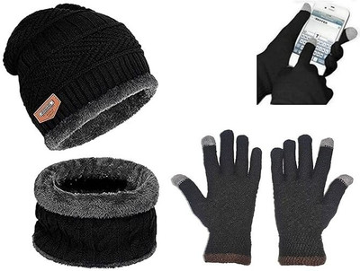 KRAZO FASHION Woven Beanie Cap(Pack of 2)
