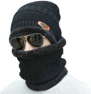 HPLUS Self Design Monkey Cap Cap