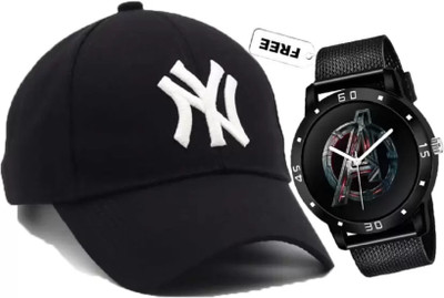 Dcmr Embroidered, Solid, Self Design Sports/Regular Cap Cap(Pack of 2)
