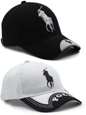 Polo store Embroidered Snapback Cap Cap(Pack of 2)