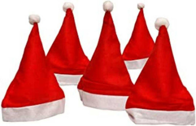 v n traders Solid Santa Cap Cap(Pack of 4)