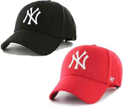 selloria Solid, Self Design, Embroidered Sports/Regular Cap Cap(Pack of 2)
