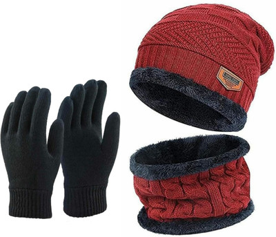 DASS MM Woven Beanie Cap(Pack of 3)