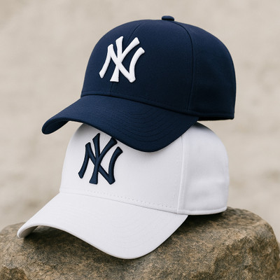 CLASSYMESSI Embroidered, Self Design, Solid Sports/Regular Cap Cap(Pack of 2)