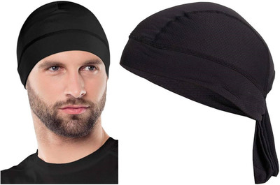 Bismaadh Solid Skull Cap Cap(Pack of 2)