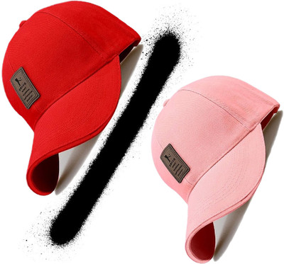 CLASSYMESSI Solid, Self Design Sports/Regular Cap Cap(Pack of 2)