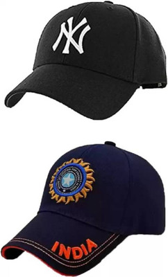 Welim Embroidered, Self Design, Solid Sports/Regular Cap Cap(Pack of 2)