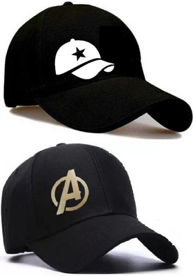 NFYGAA Solid, Embroidered, Self Design Sports/Regular Cap Cap(Pack of 4)