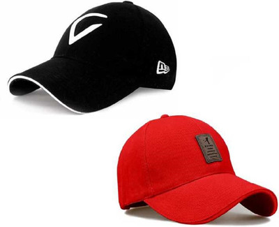Fy Lane Self Design Sports/Regular Cap Cap(Pack of 2)