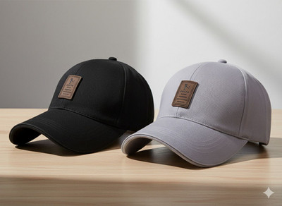 ILLARION TREND Self Design Sports/Regular Cap Cap(Pack of 2)