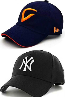 RBSFLOZIO Solid Sports/Regular Cap Cap(Pack of 2)