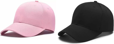 ALAMOS Solid Sports/Regular Cap Cap(Pack of 2)