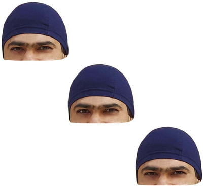 PandaWears Solid Skull Cap Cap(Pack of 3)