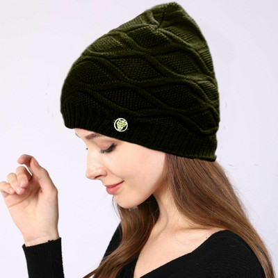 COOL INDIANS Self Design, Solid Beanie Cap