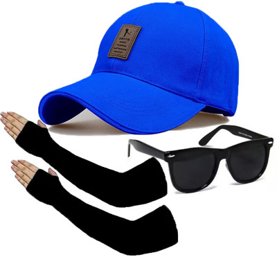 CLASSYMESSI Solid, Self Design Sports/Regular Cap Cap(Pack of 3)