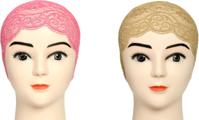QufiCraft Self Design Skull Cap Cap(Pack of 2)