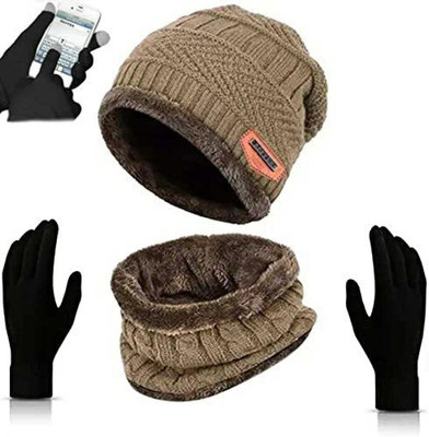 Polo store Solid Beanie Cap(Pack of 3)