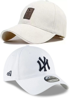 selloria Solid, Self Design, Embroidered Sports/Regular Cap Cap(Pack of 2)