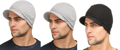 TQLOQZ Solid Sports/Regular Cap Cap(Pack of 3)