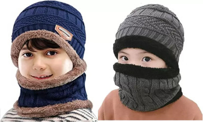 oxzon Woven Beanie Cap(Pack of 2)