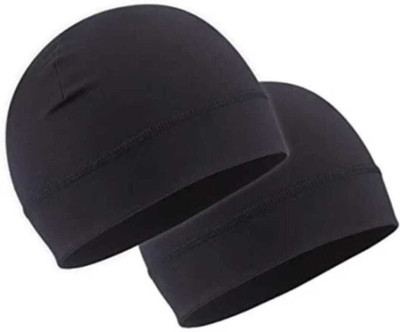 Maa Hosiery Solid Skull Cap Cap(Pack of 2)