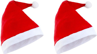 Atabz Solid Santa Cap Cap(Pack of 2)