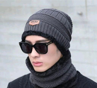ARTI ANAND Woven Beanie Cap