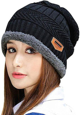 VISHAL_Co Solid Beanie Cap
