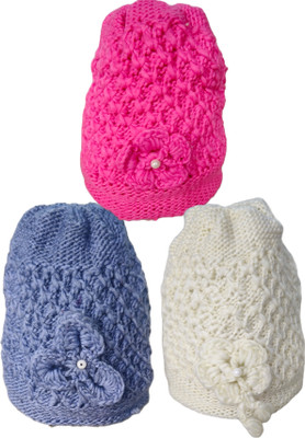 SHYAM SHOPPING CENTER Self Design Monkey Cap Cap(Pack of 3)