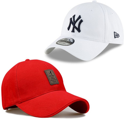 ILLARION Solid, Self Design, Embroidered Sports/Regular Cap Cap(Pack of 2)