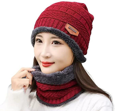 frokht Solid Beanie Cap