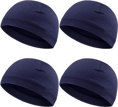 plutoprom Self Design Skull Cap Cap(Pack of 4)
