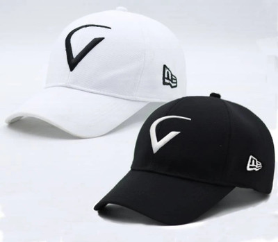Evanden Solid Sports/Regular Cap Cap(Pack of 2)