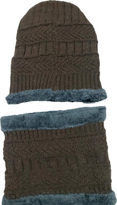 JUMRPAE Woven Skull Cap Cap(Pack of 2)