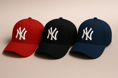 CLASSYMESSI Embroidered, Self Design, Solid Sports/Regular Cap Cap(Pack of 3)