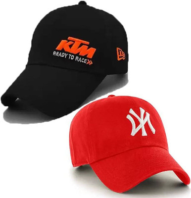 ILLEARION Solid, Self Design, Embroidered Sports/Regular Cap Cap(Pack of 2)